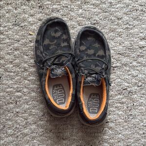 Hey Dude Green and Orange Moccasins Casual Comfort Shoes